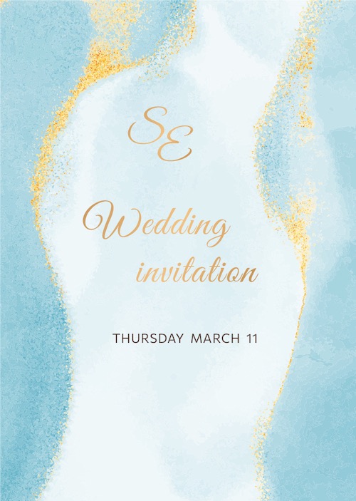 Luxury bar mitzvah digital invitation with RSVP