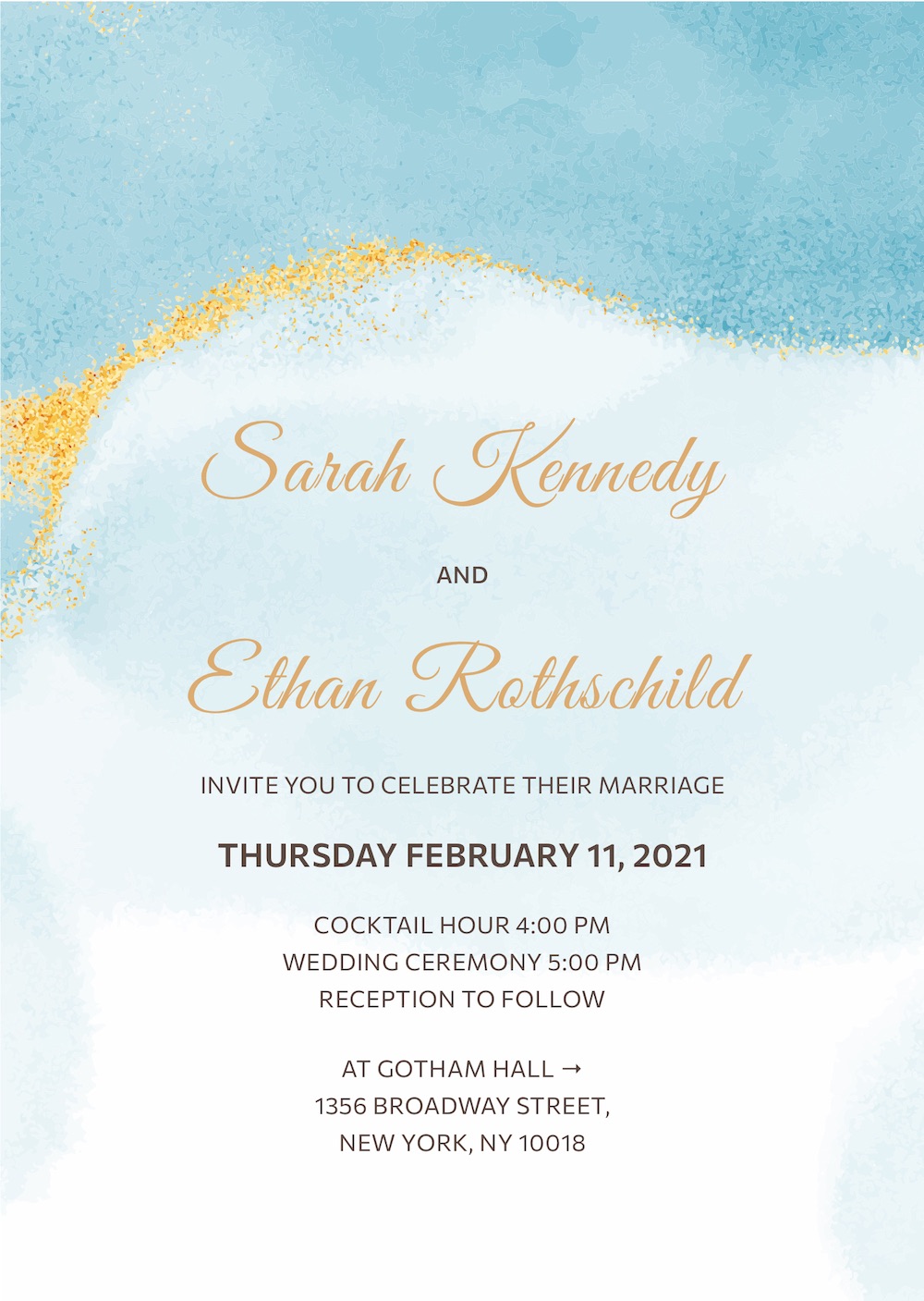 Modern birthday digital invitation with RSVP