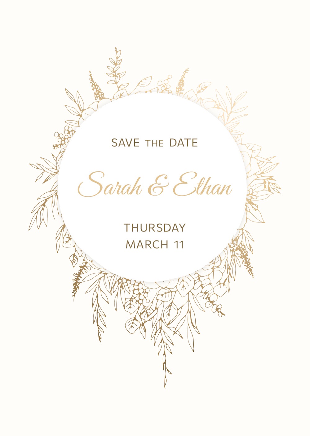 Luxury Anniversary invitation with RSVP