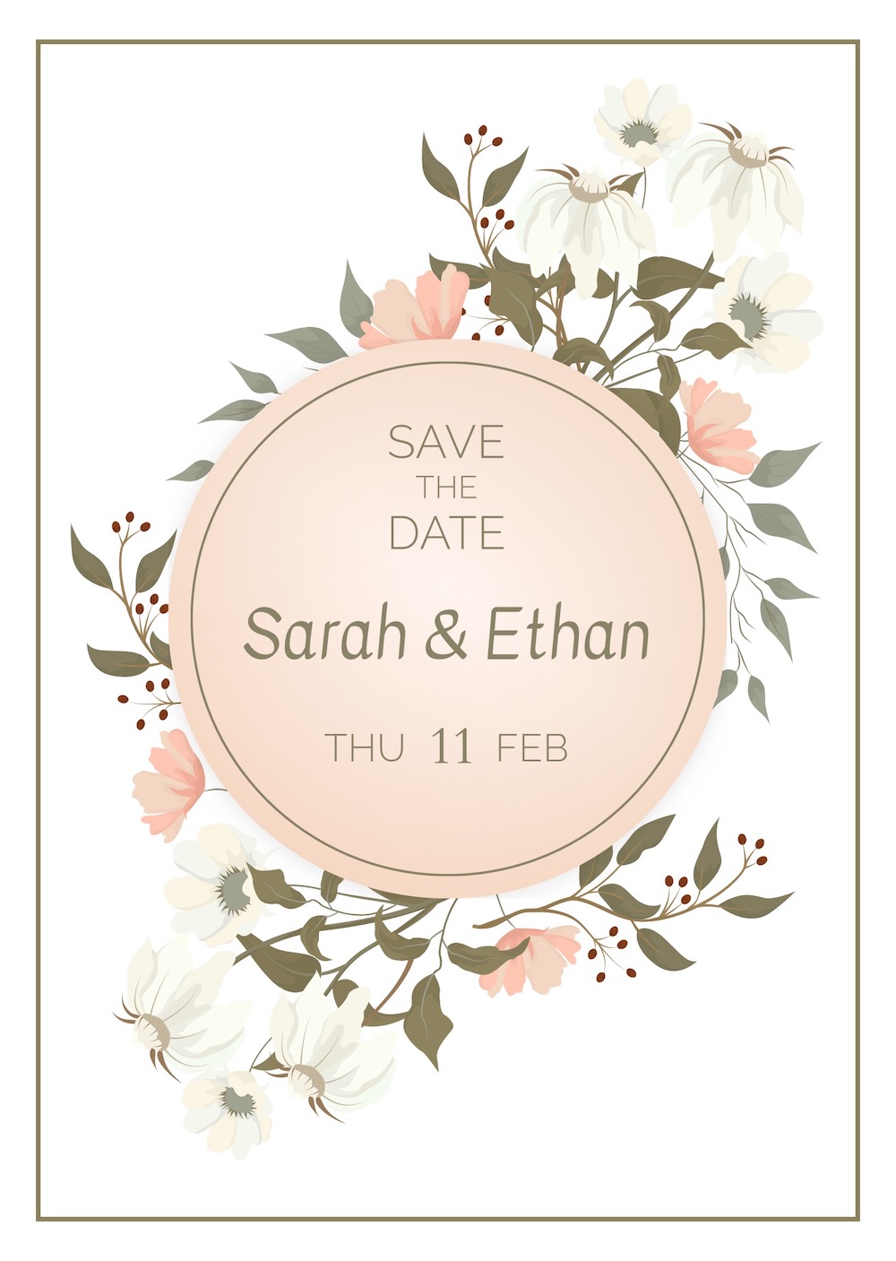 Luxury wedding bar mitzvah invitation with RSVP