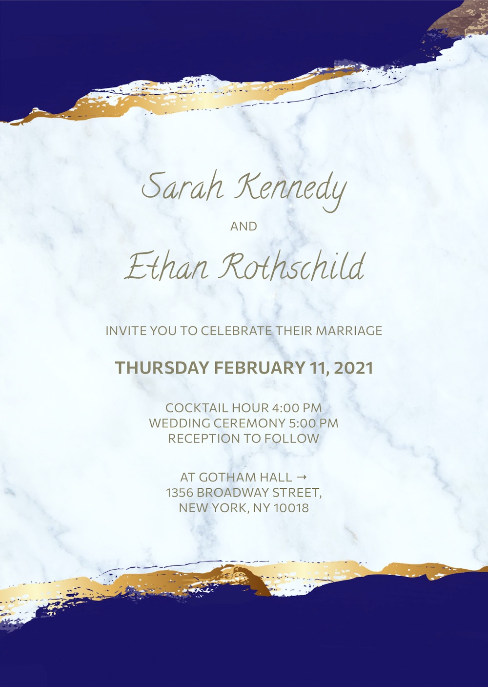 Abstract design bar mitzvah invitation with RSVP