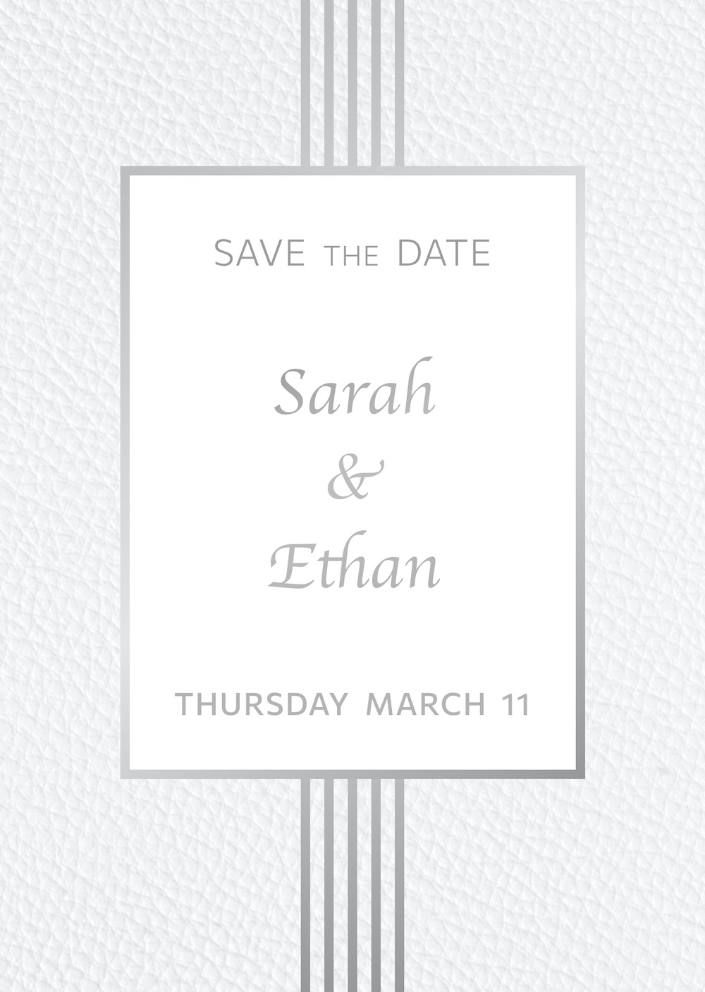 Luxury wedding bar mitzvah invitation with RSVP